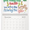 Word Art Calendar 2019 (6.5" x 8.5") 01 - Image 2