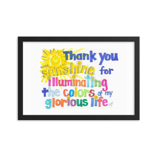 Thank You Sunshine Framed poster - Image 6