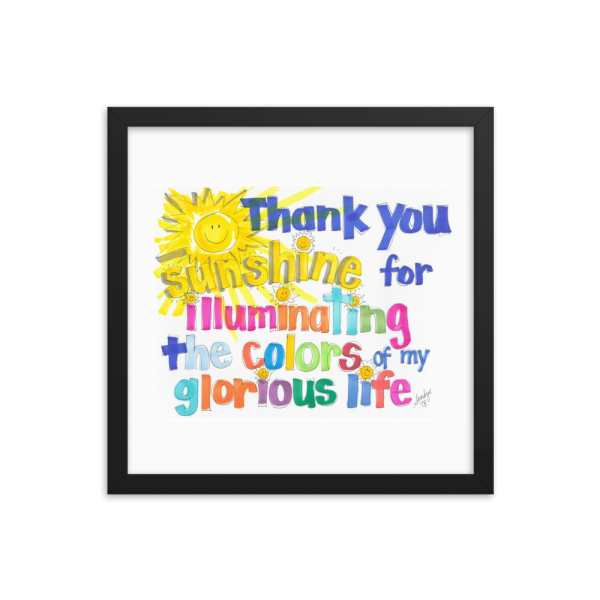 Thank You Sunshine Framed poster - Image 5