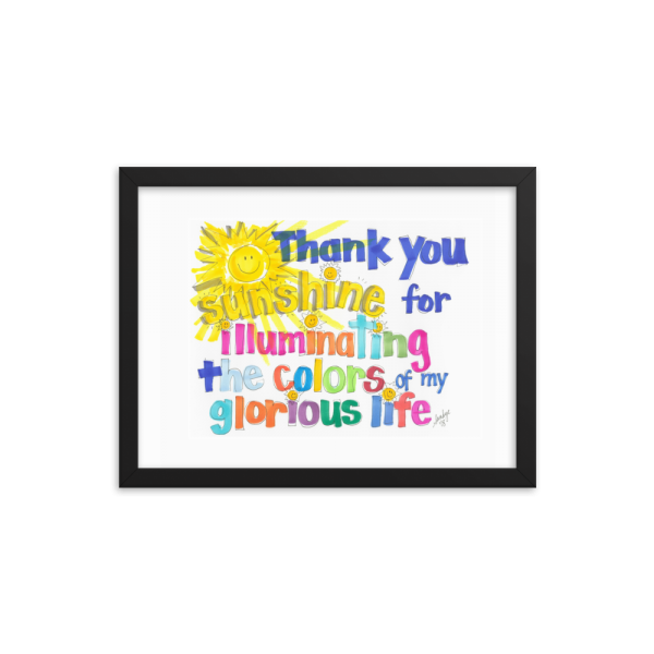 Thank You Sunshine Framed poster - Image 4