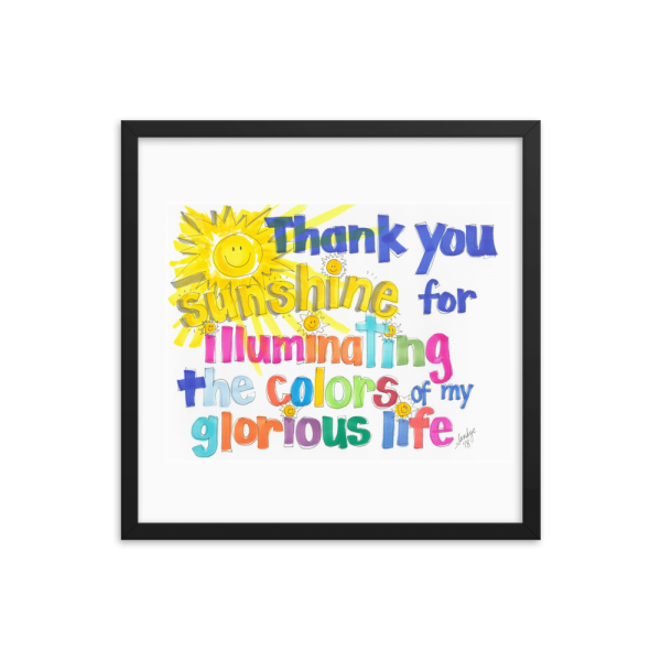 Thank You Sunshine Framed poster - Image 9